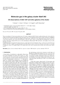 Molecular Gas in the Galaxy Cluster Abell 262
