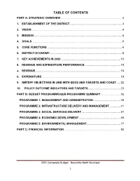 Table of Contents Part A: Strategic Overview