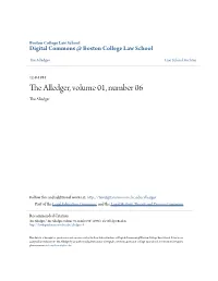 The Alledger, Volume 01, Number 06 the Alledger