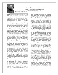 Us, the Movement, Memory: in the Winds and Scales of History