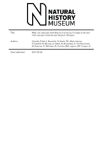 What Can Cetacean Stranding Records Tell Us? a Study of UK and Irish Cetacean Diversity Over the Past 100 Years