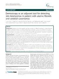 Dermoscopy As an Adjuvant Tool for Detecting Skin Leiomyomas In