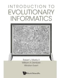 Evolutionary Informatics - 9In X 6In B2390-Fm FA6 Page Iv