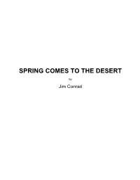 Spring Comes to the Desert