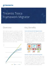 Tricentis Tosca Framework Migrator