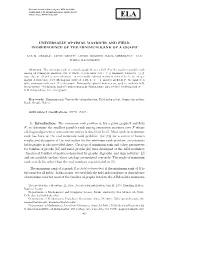 UNIVERSALLY OPTIMAL MATRICES and FIELD INDEPENDENCE of the MINIMUM RANK of a GRAPH 1. Introduction. the Minimum Rank Problem Is