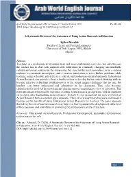 A Systematic Review of the Outcomes of Using Action Research in Education
