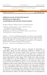 Additional Records of &lt;I&gt;Volvariella Dunensis&lt;/I&gt; (&lt;I&gt;Basidiomycota&lt;/I&gt;, &lt;I&gt; Agaricales&lt;/I&gt;)