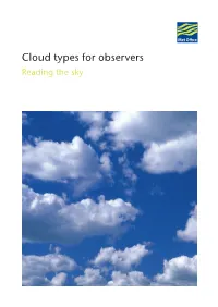 Cloud Types for Observers Reading the Sky