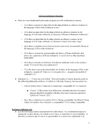 Notes on Incompleteness Theorems
