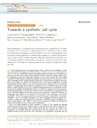 Towards a Synthetic Cell Cycle