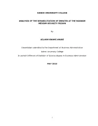 Ansre Selorm Rehabilitation of Inmates in the Nsawam Prison.Pdf