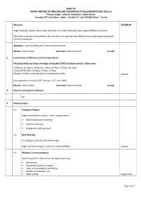 Board Minutes – 20-21 June 2020