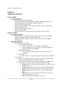 Chapter 3 Application Software