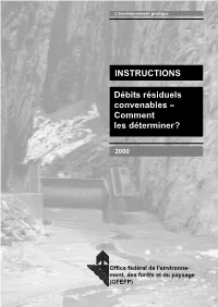 Débits Résiduels Convenables -- Comment Les Déterminer?
