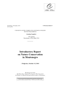 Introductory Report on Nature Conservation in Montenegro