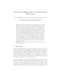 Meet-In-The-Middle Attacks on Reduced-Round Hierocrypt-3