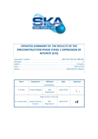 SKA Summary Statement