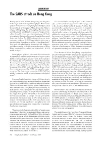 The SARS Attack on Hong Kong