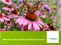 Welcome: New Varieties & Product Concepts