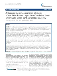 Arthroaspis N. Gen., a Common Element of the Sirius Passet