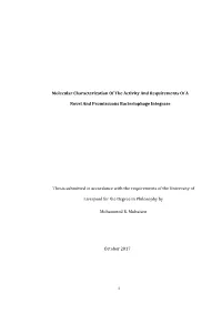 I Thesis Submitted in Accordance with the Requirements of the University Of