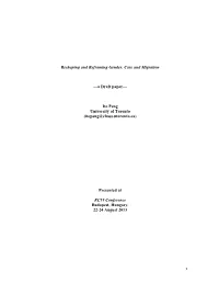 Reshaping and Reframing Gender, Care and Migration