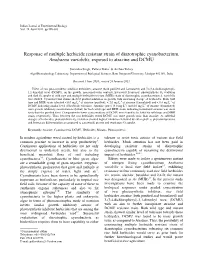 Response of Multiple Herbicide Resistant Strain of Diazotrophic Cyanobacterium, Anabaena Variabilis , Exposed to Atrazine and DCMU