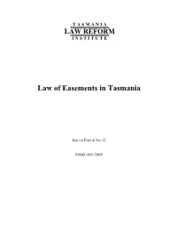 Easements Issues Paper A4