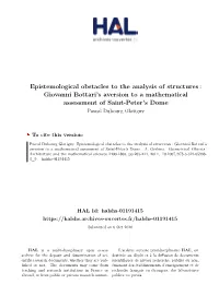 Giovanni Bottari's Aversion to a Mathematical Assessment of Saint-P