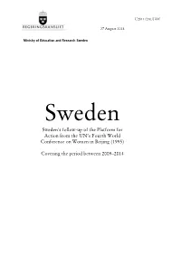 Sweden's Follow-Up of the Platform for Action from the UN's Fourth World
