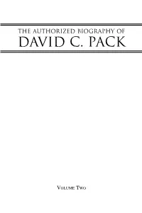 THE AUTHORIZED BIOGRAPHY of David C. Pack