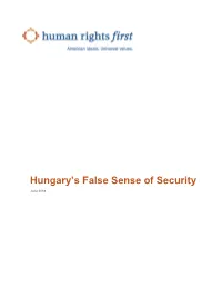 Hungary's False Sense of Security
