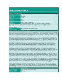Tetrahydrofuran