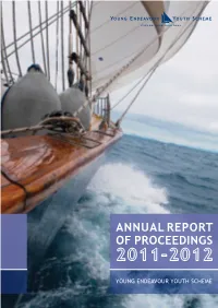 Young Endeavour Youth Scheme Annual Report of Proceedings 2011