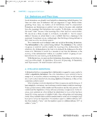 3.4 Definitions and Their Uses