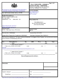 CHANGE 4 Contract Number: 4400008516