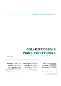 COMUNE DI POGGIBONSI PIANO STRUTTURALE a V V I O D E L P R O C E D I M E N T O Dicembre 2011