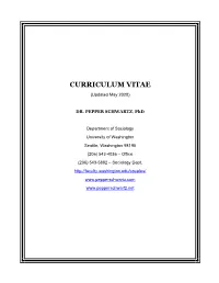 CURRICULUM VITAE (Updated May 2020)