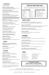 From Our Wood Fired Grill