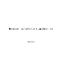Random Variables and Applications