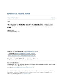 The Mystery of the Paha: Constructive Landforms of Northeast Iowa