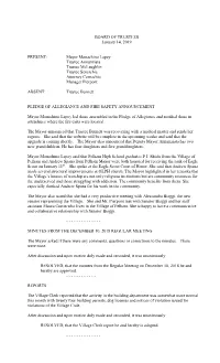 BOARD of TRUSTEES January 14, 2019