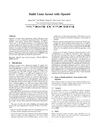 Build Linux Kernel with Open64