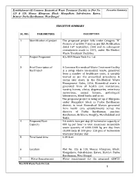 Establishment of Common Biomedical Waste Treatment Facility in Plot No. 125 & 128, Mouza: Khirgram, Block: Mongalkote, Sub-D