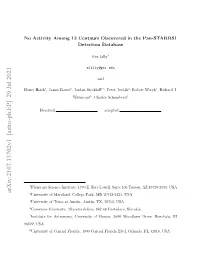 No Activity Among 13 Centaurs Discovered in the Pan-STARRS1 Detection Database