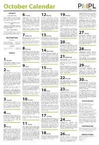 October 2015 Calendar