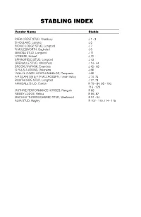 Stabling Index