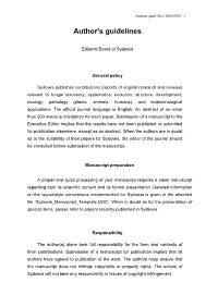 Author's Guidelines