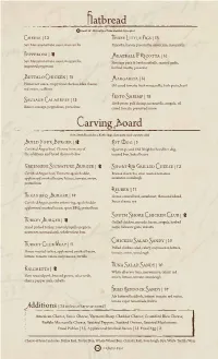 C Arving Board Flatbread